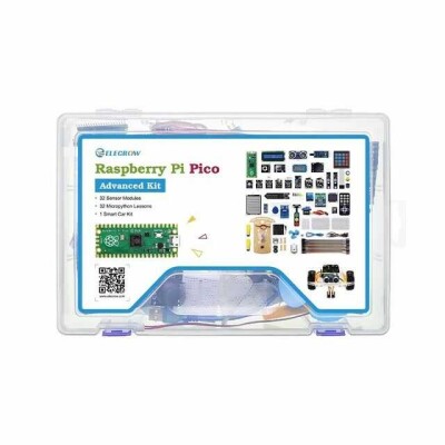 Elecrow Raspberry Pi Pico Advanced Kit: Includes 32 Modules & 32 Project Lessons - 1