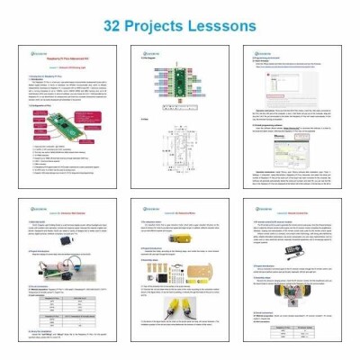 Elecrow Raspberry Pi Pico Advanced Kit: Includes 32 Modules & 32 Project Lessons - 4