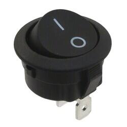 Rocker Switch SPST 20A (AC) 125 V Panel Mount, Snap-In - E-Switch