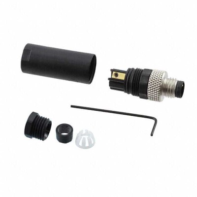 3 Position Circular Connector Plug, Male Pins Screw - 1