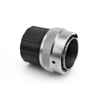 8 Position Circular Connector Plug Housing Free Hanging (In-Line) Backshell, Coupling Nut - 1