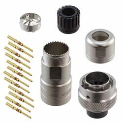 12 Position Circular Connector Plug, Male Pins Crimp - Amphenol Sine Systems Corp