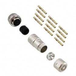 12 Position Circular Connector Plug, Female Sockets Crimp - Amphenol Sine Systems Corp