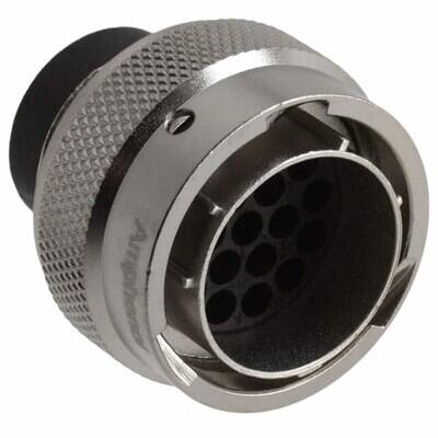 19 Position Circular Connector Plug Housing Free Hanging (In-Line) Coupling Nut - 1