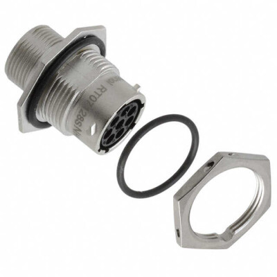 8 Position Circular Connector Receptacle Housing Panel Mount - 1