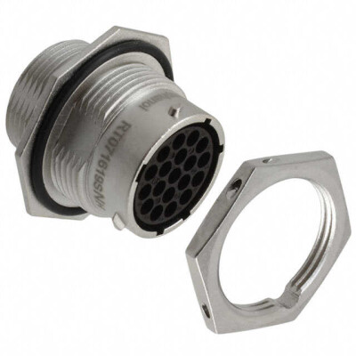 19 Position Circular Connector Receptacle Housing Panel Mount - 1