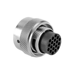 19 Position Circular Connector Plug Housing Free Hanging (In-Line) Coupling Nut - Amphenol Sine Systems Corp (1)