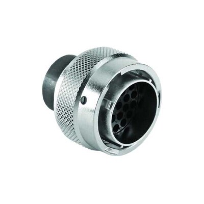 26 Position Circular Connector Plug Housing Free Hanging (In-Line) Coupling Nut - 1