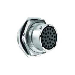 26 Position Circular Connector Receptacle Housing Panel Mount - Amphenol Sine Systems Corp
