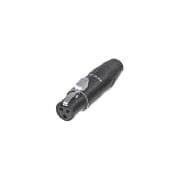 XLR Connectors 4P TINY XLR FEMALE BLK SHELL, GOLD REAN - 1