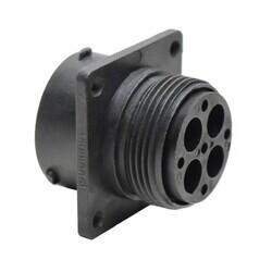 4 Position Circular Connector Receptacle Housing Panel Mount - Amphenol Sine Systems Corp (1)