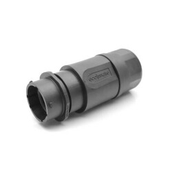 26 Position Circular Connector Receptacle Housing Free Hanging (In-Line) Backshell - Amphenol Sine Systems Corp