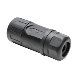 4 Position Circular Connector Plug Housing Free Hanging (In-Line) Backshell, Coupling Nut - 2