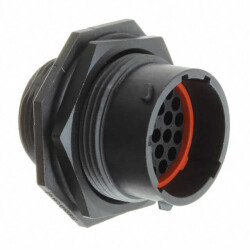 26 Position Circular Connector Receptacle Housing Panel Mount - Amphenol Sine Systems Corp