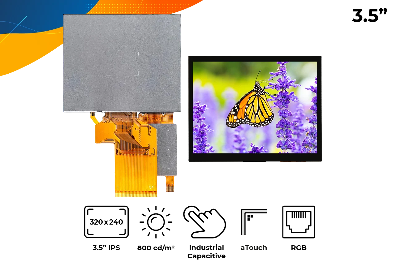RVT35HHTNWCA0 - 3.5” IPS 320x240, RGB, aTouch air bonding - Riverdi (1)