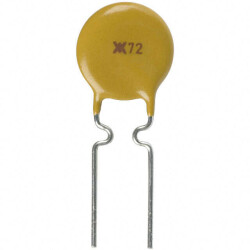 Polymeric PTC Resettable Fuse 72V 750 mA Ih Through Hole Radial, Disc - Littelfuse Inc.