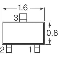 P-Channel 20V 200mA (Ta) 150mW (Ta) Surface Mount EMT3 - 3