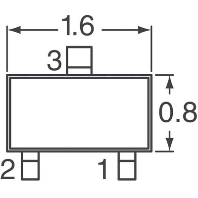 P-Channel 20V 200mA (Ta) 150mW (Ta) Surface Mount EMT3 - 3