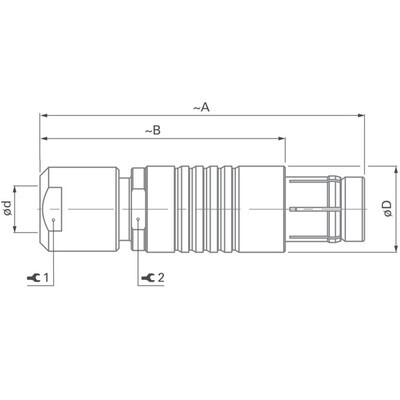 S 102 A053-130+ Locking Plug - Standars Core Series Brass - 2