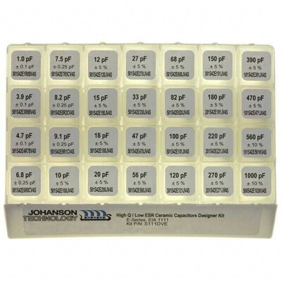 Ceramic Capacitor Kit 1pF ~ 1000pF 50 ~ 500V Surface Mount, MLCC 280 Pieces (28 Values - 10 Each) - 1