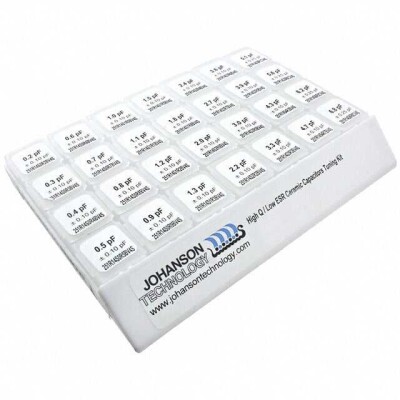 Ceramic Capacitor Kit 0.2pF ~ 6.8pF 250V Surface Mount, MLCC 1400 Pieces (28 Values - 50 Each) - 1
