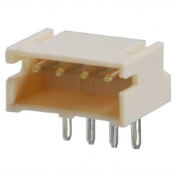 Connector Header Through Hole, Right Angle 4 position 0.059