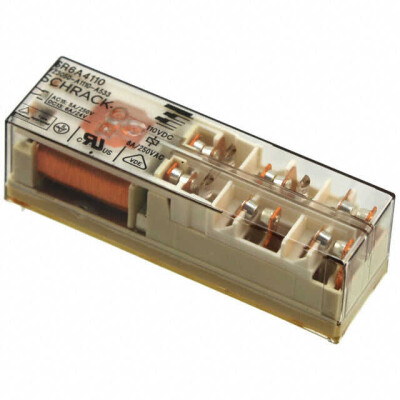 Safety Relay 6PST-4NO/2NC (4 Form A, 2 Form B) 12VDC Coil Through Hole - 1