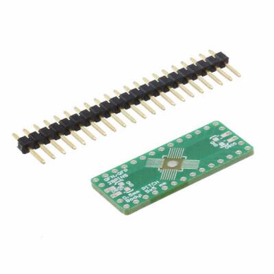 204-0025-01 0.5 Pitch 28 Pin QFP/QFN to DIP Adapter With Schmartboard|ezTM Technology - 1