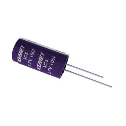 15 F (EDLC) Supercapacitor 2.7 V Radial, Can 35mOhm @ 1kHz 1000 Hrs @ 70°C - KEMET