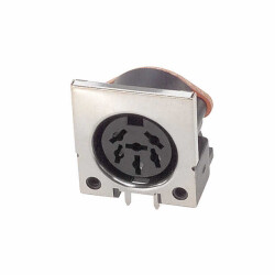 6 Position Circular Connector Receptacle, Female Sockets Solder - Same Sky (Formerly CUI Devices)