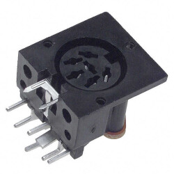 6 Position Circular Connector Receptacle, Female Sockets Solder - Same Sky (Formerly CUI Devices)
