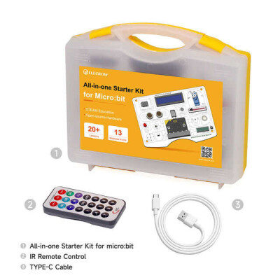 All-in-one Starter Kit for Micro:bit with Common Board design: 13 Modules and 21 Lessons - 2