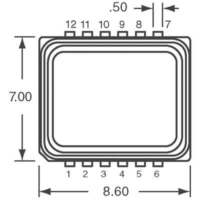 Sensor Inclinometer ±90° X or Y Axis 6.25Hz Bandwidth 12-SMD Module - 2