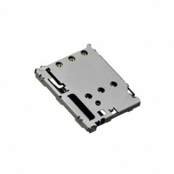 8 (6 + 2) Position Card Connector NANO SIM Surface Mount, Right Angle Gold - JAE Electronics