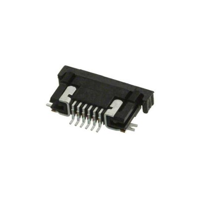 6 Position FFC, FPC Connector Contacts, Bottom 0.020