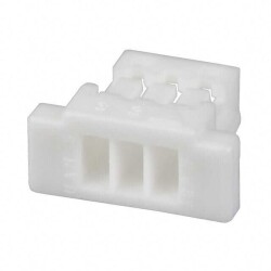 3 Rectangular Connectors - Housings Receptacle Natural 0.039