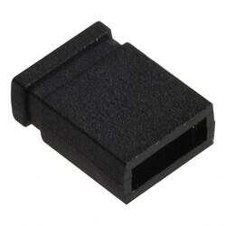 2 (1 x 2) Position Shunt Connector Black Closed Top 0.100