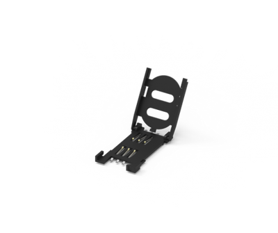 SIM Card Socket Plastic Hinge Type , 6Pin - 2