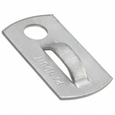 Single Opening Cable Tie Holder Silver Screw, #10 (M5) - 1