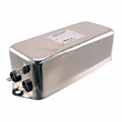 Single Phase EMC/EMI Line Filter 10 A 110V, 250V DC ~ 400Hz Two Stage Quick Connect - TE Connectivity Schaffner