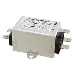 Single Phase EMC/EMI Line Filter 10 A 125V, 250VAC 50/60Hz Single Stage Quick Connect - SCHURTER Inc.