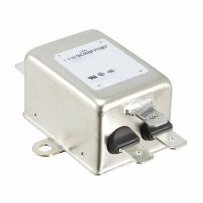 Single Phase EMC/EMI Line Filter 6 A 250VAC DC ~ 400Hz Single Stage Terminal Post - 1