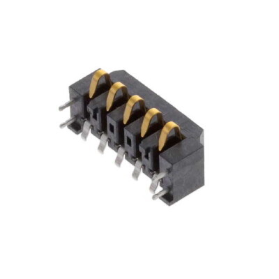 5 Position Spring Compression Contact, Non-Gendered Connector Surface Mount, Right Angle - 2