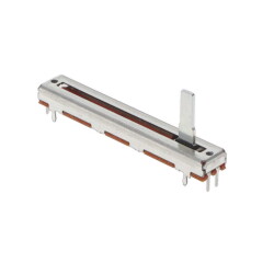 100 kOhms 0.25W, 1/4W Through Hole Slide Potentiometer Top Adjustment Type - Bourns Inc.