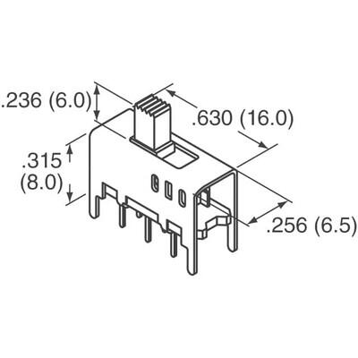 Slide Switch DP3T Through Hole - 2