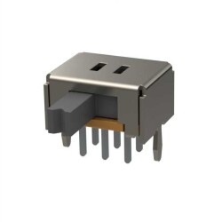 Slide Switch DPDT Through Hole, Right Angle - Knitter-Switch
