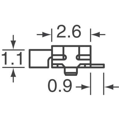 Slide Switch SP3T Surface Mount, Right Angle - 4