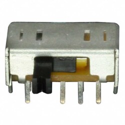 Slide Switch DP3T Through Hole, Right Angle - C&K
