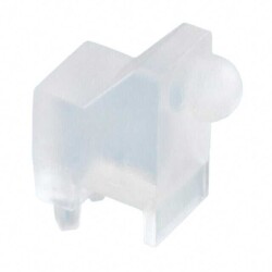 Light Pipe Single Clear Rigid Board Mount, Press Fit, Right Angle - Bivar Inc.