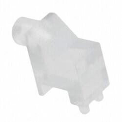 Light Pipe Single Clear Rigid Board Mount, Press Fit, Right Angle - Bivar Inc.